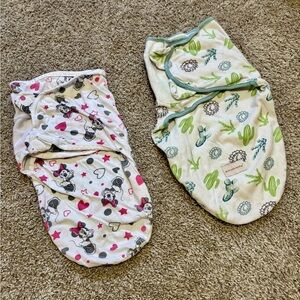 ✨$8 CLEAR-OUT✨ Disney & Miracle Baby Sleep Swaddle Sack Minnie Mouse Cactus